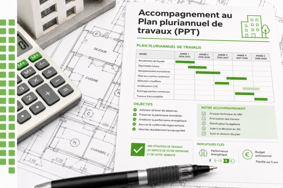 Accompagnement au Plan pluriannuel de travaux (PPT)